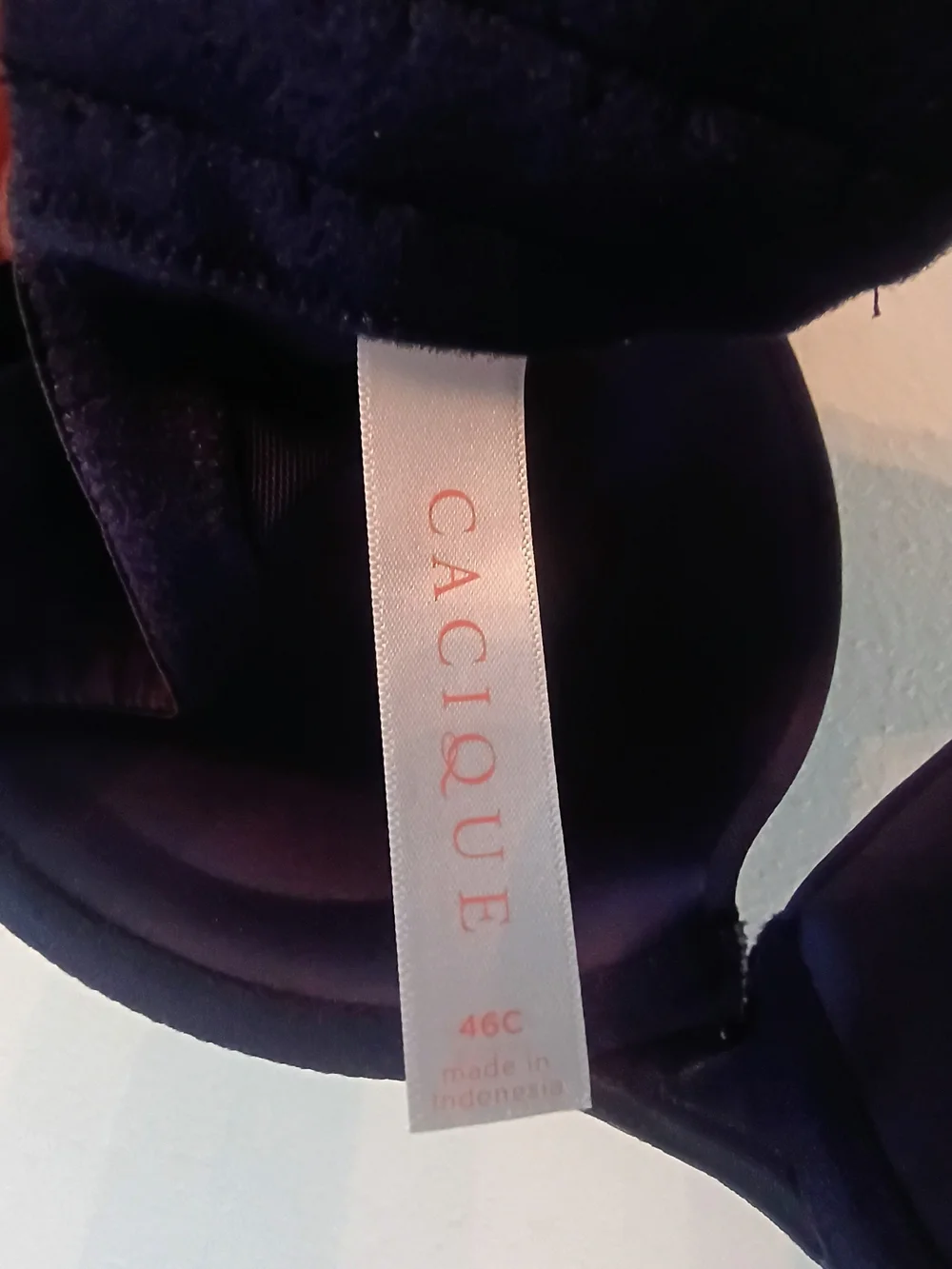 Cacique Lane Bryant 46C Navy Lightly Lined Full Coverage T-Shirt Bra NWT